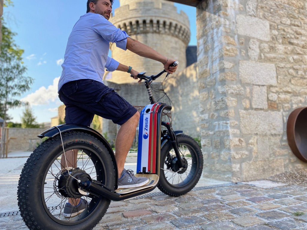 Trottinette électrique ZOSH, grandes roues et autonomie de 80 km