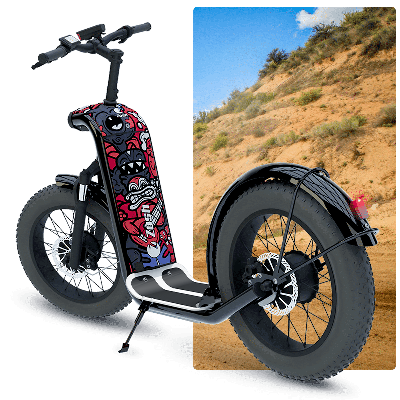 Zosh Mountain, the all-terrain electric scooter designer for all the thrills and performance seekers.