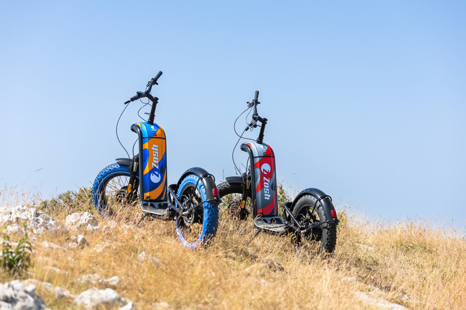 La trottinette électrique des neiges